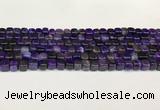 CAA5391 15.5 inches 6*7mm - 8*8mm nuggets agate gemstone beads