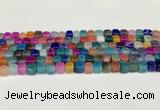 CAA5392 15.5 inches 6*7mm - 8*8mm nuggets agate gemstone beads