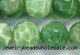 CAA5407 15.5 inches 10mm round peacock serpntine gemstone beads