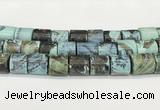 CAA5412 15.5 inches 15*15mm tube agate gemstone beads