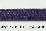 CAA5436 15.5 inches 6*8mm faceted rondelle agate gemstone beads