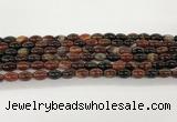 CAA5446 15.5 inches 8*12mm rice agate gemstone beads