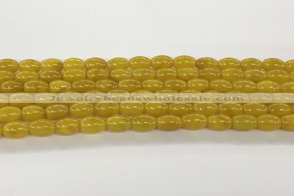 CAA5449 15.5 inches 8*12mm rice agate gemstone beads