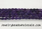 CAA5455 15.5 inches 8*12mm rice agate gemstone beads