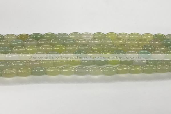 CAA5456 15.5 inches 8*12mm rice agate gemstone beads