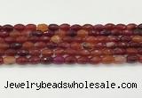 CAA5458 15.5 inches 8*12mm faceted rice agate beads