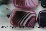 CAA546 15.5 inches 22*30mm rectangle dyed madagascar agate beads