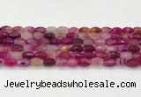 CAA5462 15.5 inches 8*12mm faceted rice agate beads