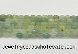 CAA5467 15.5 inches 8*12mm faceted rice agate beads