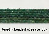 CAA5474 15.5 inches 8*12mm faceted rice agate beads