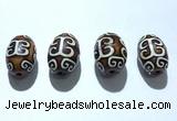 CAA5719 20*30mm drum tibetan agate dzi beads wholesale