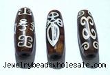 CAA5721 14*40mm drum tibetan agate dzi beads wholesale