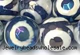 CAA5936 8mm, 10mm & 12mm faceted round AB-color tibetan agate beads