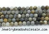 CAA6122 15.5 inches 8mm round bamboo leaf agate gemstone beads