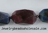 CAA613 15.5 inches 18*32mm faceted nuggets dragon veins agate beads