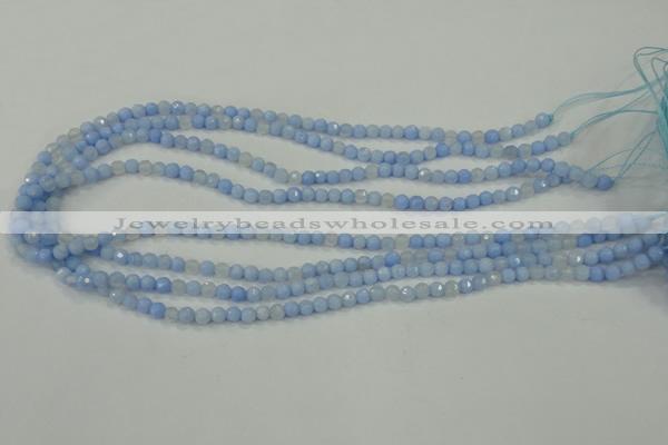 CAA734 15.5 inches 4mm faceted round blue lace agate beads wholesale