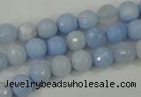 CAA736 15.5 inches 8mm faceted round blue lace agate beads wholesale