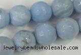 CAA741 15.5 inches 18mm faceted round blue lace agate beads