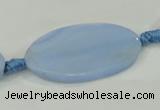 CAA743 15.5 inches 21*40mm oval blue lace agate beads wholesale