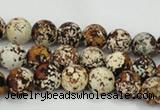 CAA752 15.5 inches 12mm round wooden agate beads wholesale