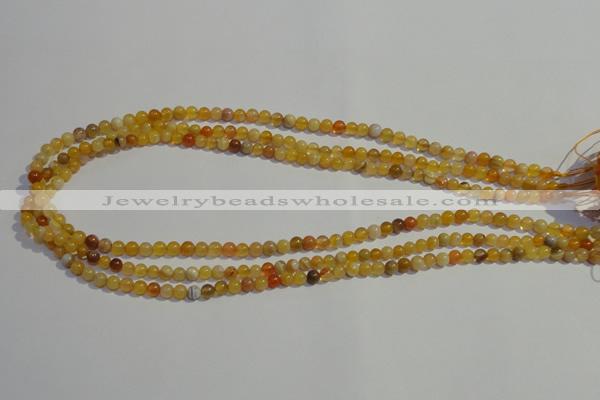 CAA86 15.5 inches 4mm round botswana agate gemstone beads