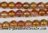 CAA869 15.5 inches 8mm round AB-color red agate beads