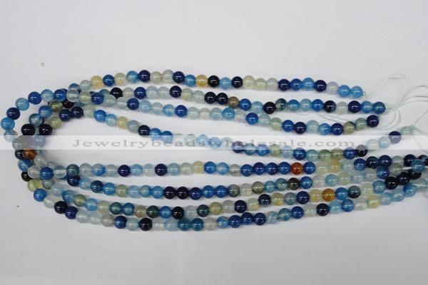 CAA930 15.5 inches 6mm round agate gemstone beads