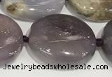 CAB1000 15.5 inches 15*20mm - 18*23mm nuggets purple agate gemstone beads