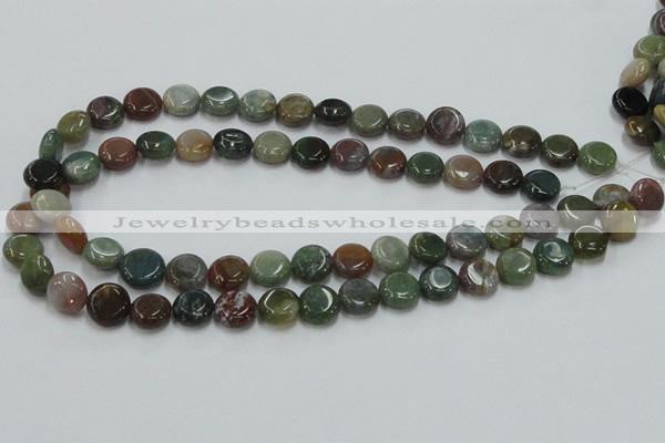 CAB129 15.5 inches 12mm coin india agate gemstone beads wholesale