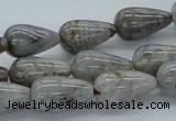 CAB144 15.5 inches 10*18mm teardrop bamboo leaf agate beads