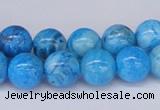 CAB222 15.5 inches 10mm round blue crazy lace agate beads