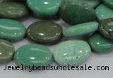 CAB30 15.5 inches 12*16mm oval green grass agate gemstone beads