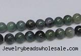 CAB383 15.5 inches 6mm round moss agate gemstone beads wholesale