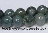 CAB386 15.5 inches 12mm round moss agate gemstone beads wholesale