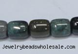 CAB393 15.5 inches 12*14mm column moss agate gemstone beads wholesale