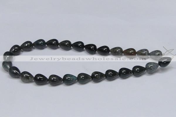 CAB396 15.5 inches 12*16mm teardrop moss agate gemstone beads