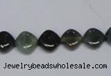 CAB418 15.5 inches 10*10mm rhombic moss agate gemstone beads