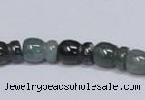 CAB426 15.5 inches 9*13mm vase-shaped moss agate gemstone beads