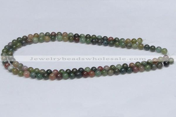 CAB432 15.5 inches 7mm round indian agate gemstone beads wholesale