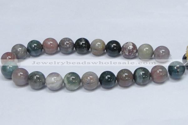 CAB436 15.5 inches 18mm round indian agate gemstone beads wholesale