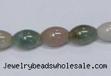 CAB439 15.5 inches 9*12mm rice indian agate gemstone beads wholesale