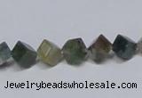 CAB441 15.5 inches 6*6mm inclined cube indian agate gemstone beads