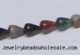 CAB444 15.5 inches 8*10mm teardrop indian agate gemstone beads