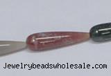 CAB445 15.5 inches 8*30mm teardrop indian agate gemstone beads