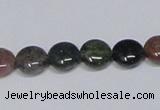 CAB449 15.5 inches 10mm flat round indian agate gemstone beads