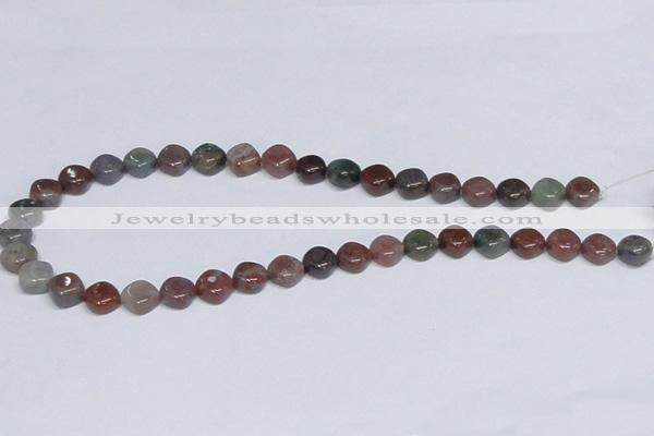 CAB450 15.5 inches 10mm rhombic indian agate gemstone beads