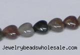 CAB453 15.5 inches 10*10mm heart indian agate gemstone beads