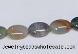 CAB457 15.5 inches 10*14mm oval indian agate gemstone beads wholesale