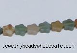 CAB458 15.5 inches 8*8mm star indian agate gemstone beads wholesale