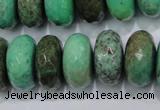 CAB46 15.5 inches 11*20mm faceted rondelle green grass agate beads